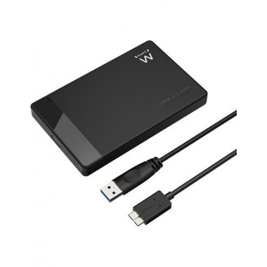 EWENT Caja Carcasa Protectora para Disco Duro 2.5" Sata USB 3.2 GEN1 EW7049 sin Tornillo