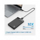 EWENT Caja Carcasa Protectora para Disco Duro 2.5" Sata USB 3.2 GEN1 EW7049 sin Tornillo