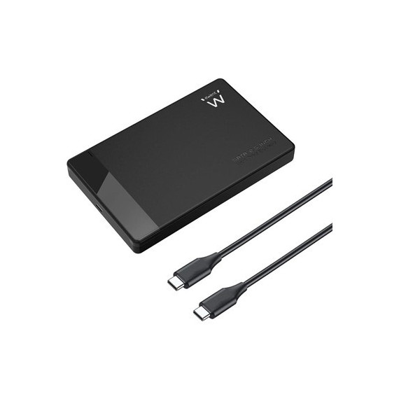 EWENT Carcasa Protectora para Disco Duro 2.5" Sata Hdd/ssd USB Tipo-c 3.2 GEN1 sin Tornillos EW7073