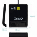 LECTOR DE TARJETAS DNIE TOOQ TQR-211 DNI USB-C BLA
