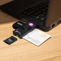 LECTOR DE TARJETAS DNIE TOOQ TQR-3012B DNI SIM SD