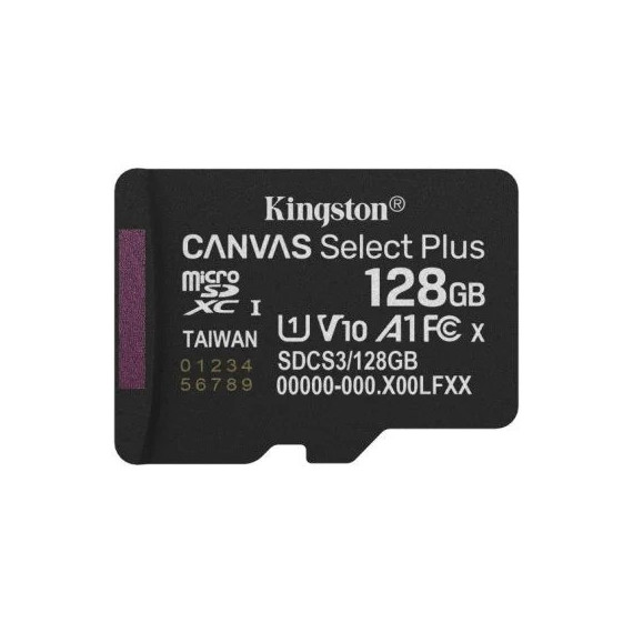 MEMORIA MICRO SD 128GB KINGSTON XC C10 150MB/S + A