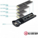 CAJA EXTERNA TOOQ ALUMINIO SSD M.2 NVME USB 3.1 RE