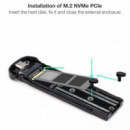 CAJA EXTERNA TOOQ ALUMINIO SSD M.2 NVME USB 3.1 RE
