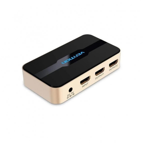 DUPLICADOR VENTION 2XHDMI HEMBRA - HDMI MACHO GOLD