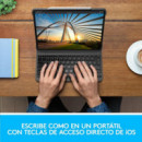 Funda con Teclado Logitech Slim Folio 11" Bluetooth para Apple iPad Pro (920-009687)