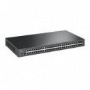 Switch TP-Link Gestionado 48xRJ45 GbE 4xSFP+ 10GbE Rack 1U Negro (TL-SG3452X)