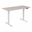 Mesa Eléctrica EQUIP Motor Dual 70x62x100cm Máx. 125Kg Blanca (EQ650804)