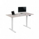 Mesa Eléctrica EQUIP Motor Dual 70x62x100cm Máx. 125Kg Blanca (EQ650804)