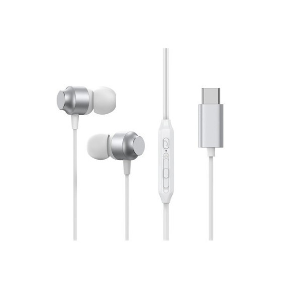 JOYROOM Aurciular con Microfono JR-EC06 HD con Cable y Conector Tipo C Blanco