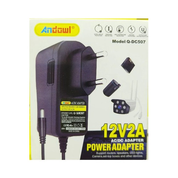 ANDOWL Alimentador 12V 2A Q-DC507