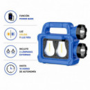 LINTERNA SOLAR RECARGABLE AIRMEC LED CON POWERBANK Y 2 LÁMPARAS EXTERNAS