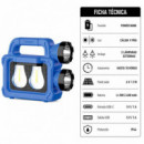LINTERNA SOLAR RECARGABLE AIRMEC LED CON POWERBANK Y 2 LÁMPARAS EXTERNAS