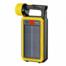 LINTERNA SOLAR RECARGABLE AIRMEC CON FOCO COB, POWERBANK Y LÁMPARA EXTERNA