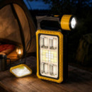 LINTERNA SOLAR RECARGABLE AIRMEC CON FOCO COB, POWERBANK Y LÁMPARA EXTERNA