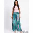 Pantalon Crepe de Musgo Amala Verde Rosa COTTON SOUL