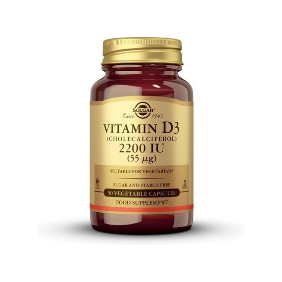 Vitamina D3 2200IU 50C SOLGAR