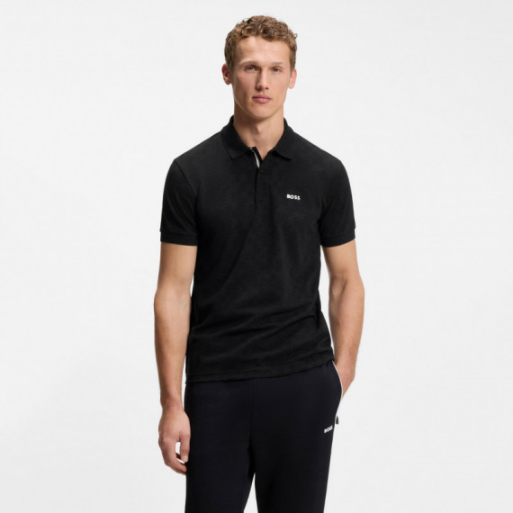 Boss Green Polo de estampado deportivo 50564801-001