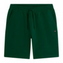 Short  de Felpa con Logo Bordado  TOMMY HILFIGER