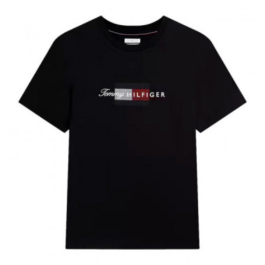 Camiseta de Punto con Logo Gr&aacute;fico  TOMMY HILFIGER