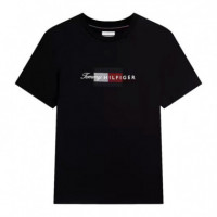 Camiseta de Punto con Logo Gráfico  TOMMY HILFIGER