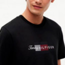 Camiseta de Punto con Logo Gráfico  TOMMY HILFIGER
