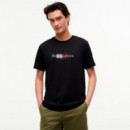 Camiseta de Punto con Logo Gráfico  TOMMY HILFIGER