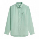 Camisa de Corte Regular en Puro Lino Lavado  TOMMY HILFIGER