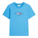 Camiseta de Punto con Logo Gráfico  TOMMY HILFIGER