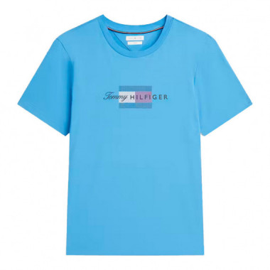 Camiseta de Punto con Logo Gr&aacute;fico  TOMMY HILFIGER