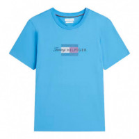 Camiseta de Punto con Logo Gráfico  TOMMY HILFIGER