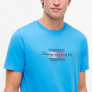 Camiseta de Punto con Logo Gráfico  TOMMY HILFIGER