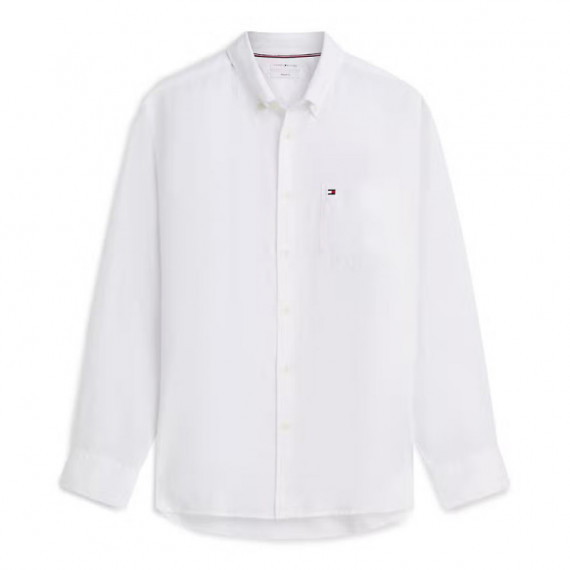 Camisa de Corte Regular en Puro Lino Lavado  TOMMY HILFIGER