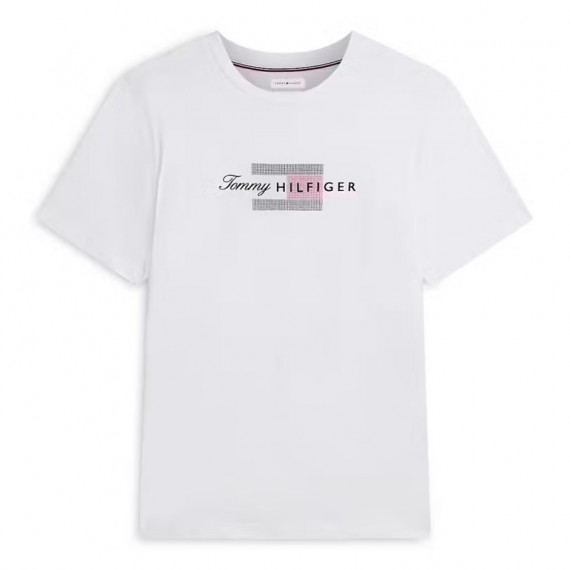 Camiseta de Punto con Logo Gráfico  TOMMY HILFIGER