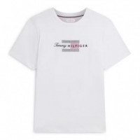 Camiseta de Punto con Logo Gráfico  TOMMY HILFIGER