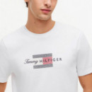 Camiseta de Punto con Logo Gráfico  TOMMY HILFIGER