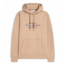 Sudadera de felpa con capucha con cordón y logo