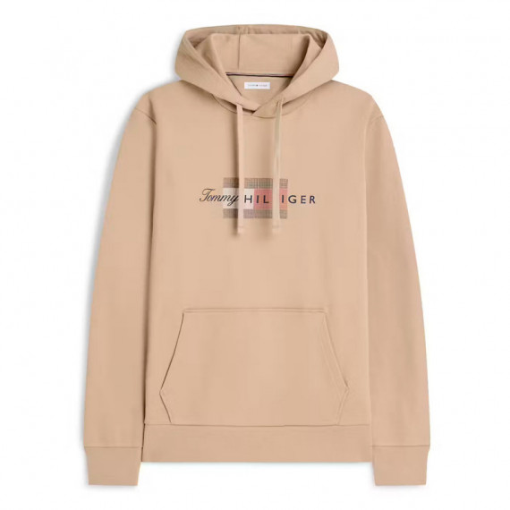 Sudadera de felpa con capucha con cordón y logo