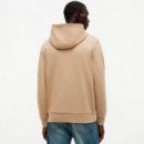 Sudadera de felpa con capucha con cordón y logo