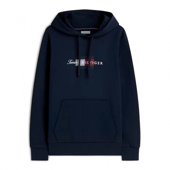 Sudadera de felpa con capucha con cordón y logo