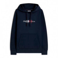 Sudadera de Felpa con Capucha con Cordón y Logo  TOMMY HILFIGER
