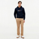 Sudadera de felpa con capucha con cordón y logo