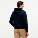 Sudadera de felpa con capucha con cordón y logo