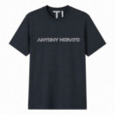 Camiseta Regular Fit Estampado de Logotipo  ANTONY MORATO