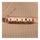 HAVAIANAS Slim Logo Metallic Oro