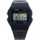 CASIO Coleccion F-91W-1YEG Reloj Digital Fecha, Resistente Al Agua, Correa de Resina