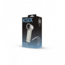 KSIX Ventilador Portatil Recargable Con 5 Velocidades BVENTGO01 Blanco