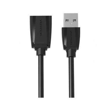 VENTION Cable Extensor Usb-A 2.0 M/H 5Mtrs Negro 480Mbps VAS-A44-B500