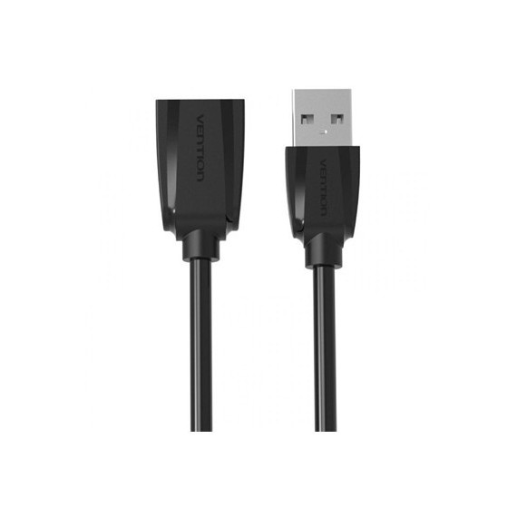 VENTION Cable Extensor Usb-A 2.0 M/H 5Mtrs Negro 480Mbps VAS-A44-B500