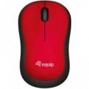 EQUIP Raton Inalambrico Comfort Rojo 1200Dpi 245113